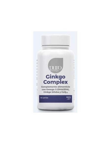 Puro Omega Ginkgo Complex Dha/Epa Q10 60Perlas de Puro Omega