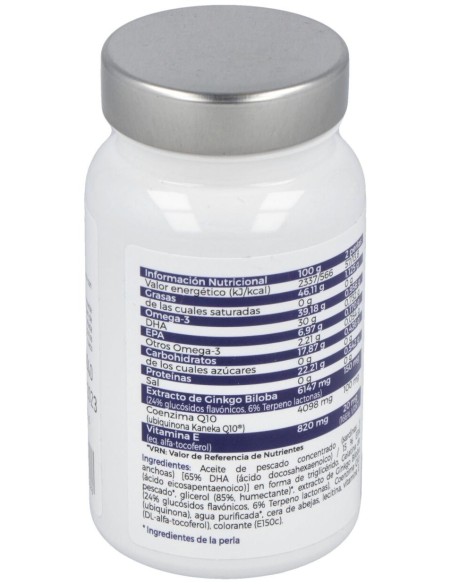 Puro Omega Ginkgo Complex Dha/Epa Q10 60Perlas de Puro Omega