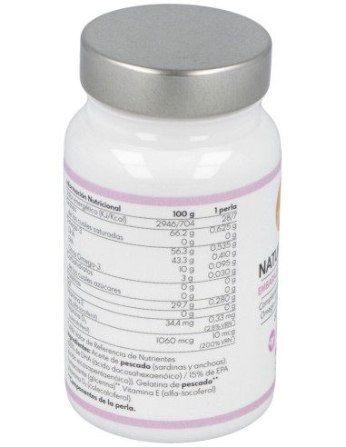 Natural DHA Embarazo y Lactancia 60 perlas de Puro Omega