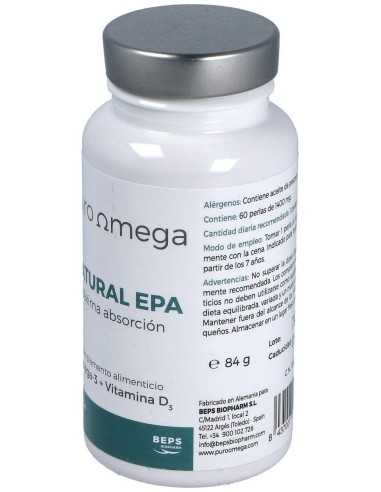 Natural Epa Maxima Absorcion 60Perlas de Puro Omega
