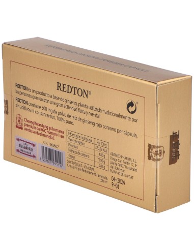 Redton Ginseng Rojo Coreano 50Cap de Abamed Farma