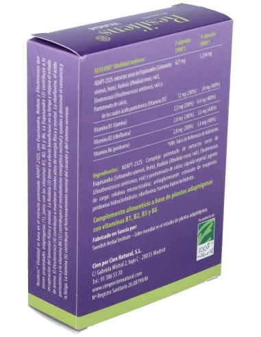 Resiliens Vitalidad 60Cap. de Cien Por Cien Natural
