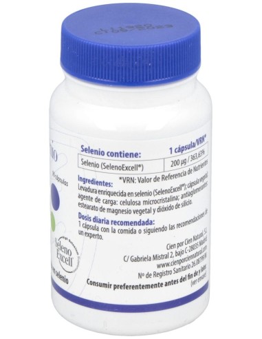 Selenio 90Cap. de Cien Por Cien Natural