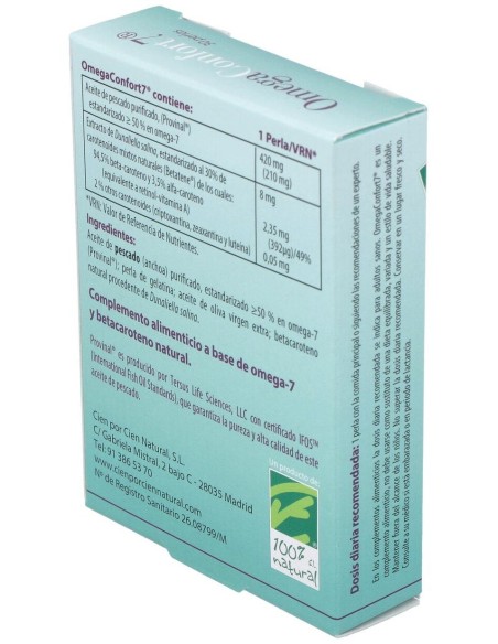 Omegaconfort7 30Cap. de Cien Por Cien Natural
