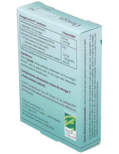 Omegaconfort7 30Cap. de Cien Por Cien Natural