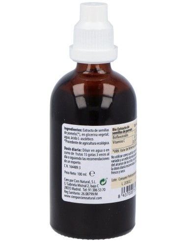 Extracto De Pomelo 100Ml. de Cien Por Cien Natural