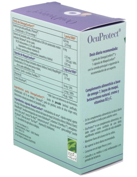 Ocuprotect 30Perlas+30Cap.Veg. de Cien Por Cien Natural