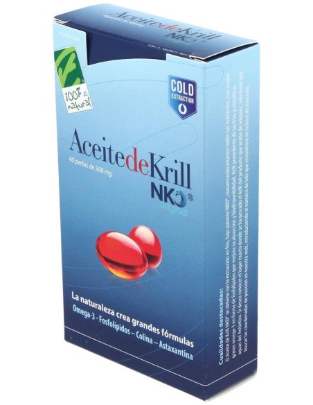 Aceite De Krill Nko 40Perlas de Cien Por Cien Natural