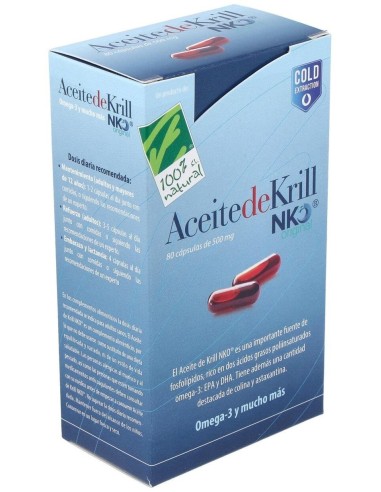 Aceite De Krill Nko 80Perlas de Cien Por Cien Natural