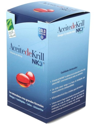 Aceite De Krill Nko 120Perlas de Cien Por Cien Natural