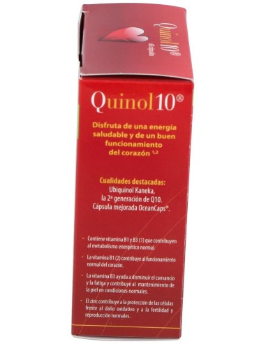 Quinol 10 50Mg. 60Perlas de Cien Por Cien Natural