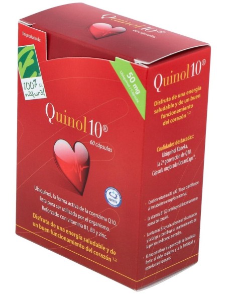 Quinol 10 50Mg. 60Perlas de Cien Por Cien Natural