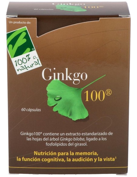 Ginkgo 100 60Cap. de Cien Por Cien Natural