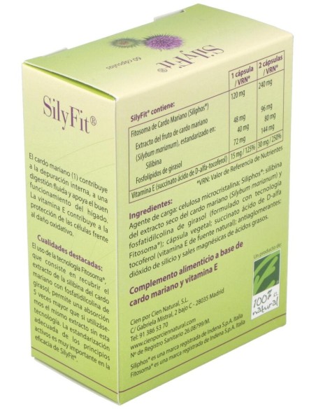 Silyfit 60Cap. de Cien Por Cien Natural