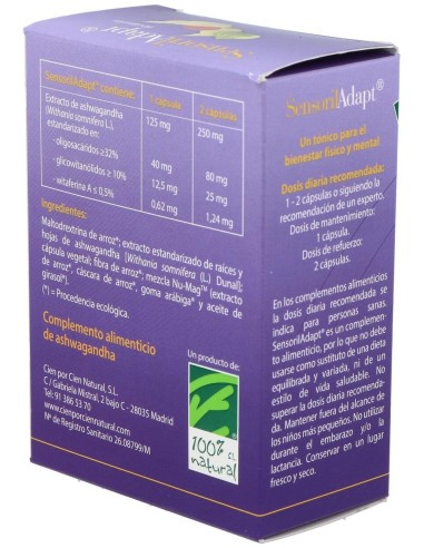 Sensoril Adapt. 60Cap. de Cien Por Cien Natural