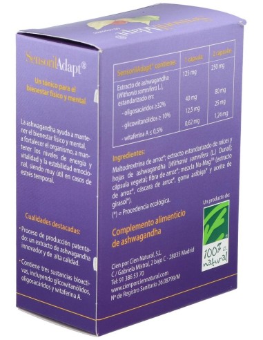 Sensoril Adapt. 60Cap. de Cien Por Cien Natural