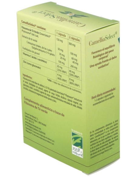 Cameliaselect 60Cap. de Cien Por Cien Natural