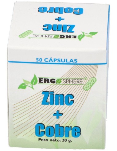 Zinc - Cobre Ergosphere 50Cap. de Ergonat