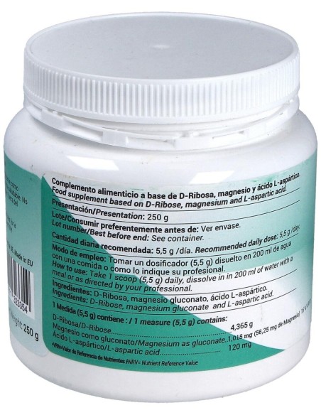 D-Ribosa Plus 250Gr. de Bsb Labs