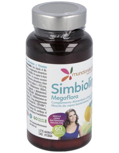 Simbioline Megaflora (Vientre Plano) 60Cap. de Mundonatural