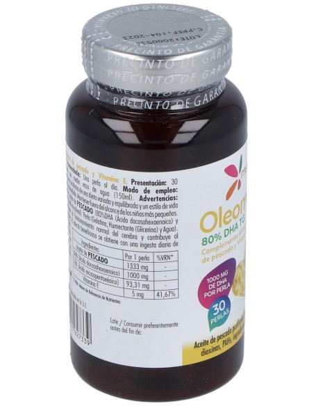 Oleomega 3 80% Dha 30Cap. de Mundonatural