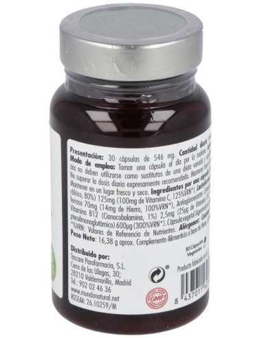 Enervital Hierro 30Cap. de Mundonatural