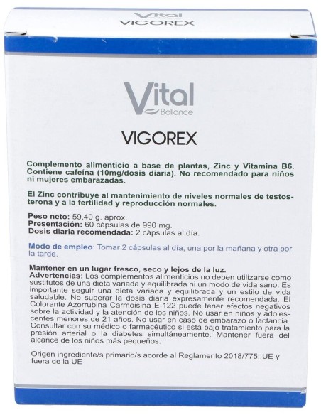 Vigorex 60Cap. de Vital Ballance