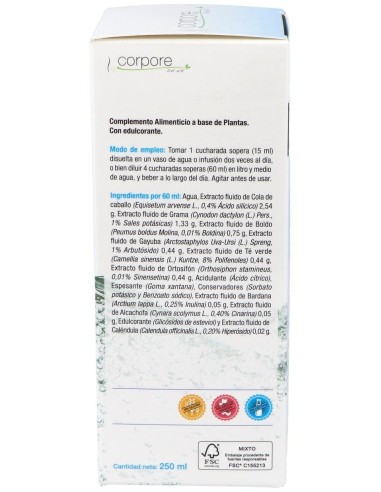 Drenante Y Depurativo 250Ml. Bio de Corpore Diet