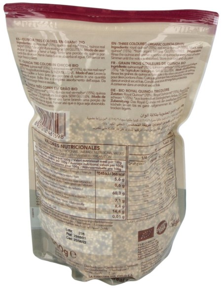 Grano Tricolor Quinoa Real. Formato Bio 500G De Quinua Rea