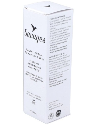 Crema Facial Antiedad Pieles Exigentes 50Ml. de Savages