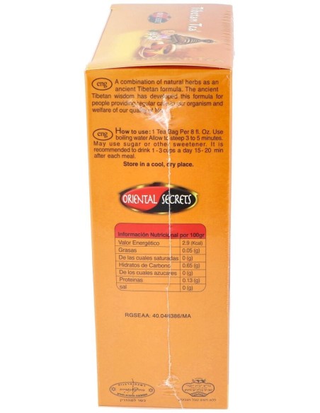 Tibetan Tea Sabor Natural 90Sbrs. de Tibetan Tea