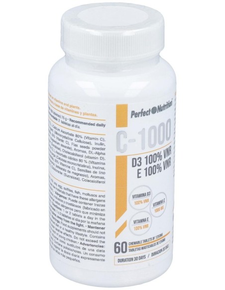 Vitamina C-1000 + Vit. E + Vit. D3  60Comp. de Gen Professional