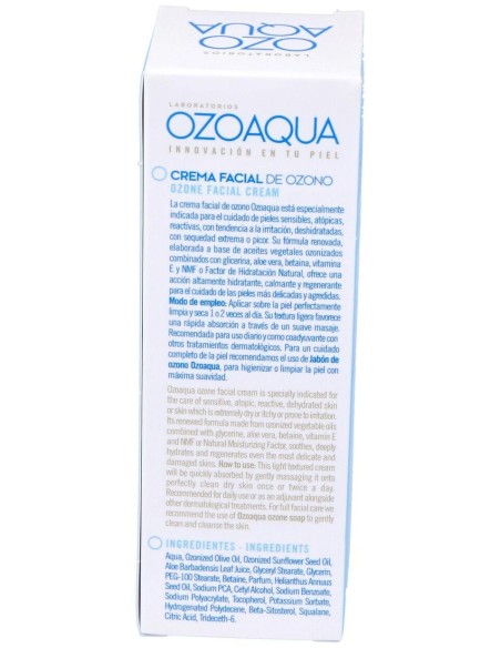 Ozoaqua Crema Facial De Ozono 50Ml. de Ozoaqua