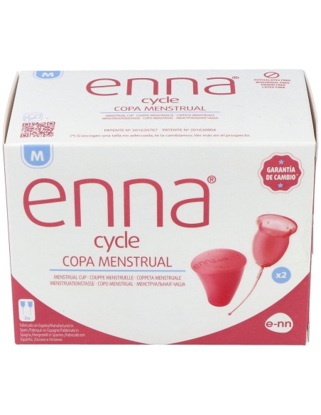 Enna Copa Menstrual (M) 2Copas+Caja Esteril de Enna Cycle