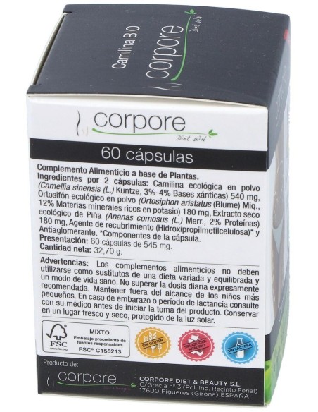 Corpore Protect Camilina 30Cap. Bio de Corpore Diet