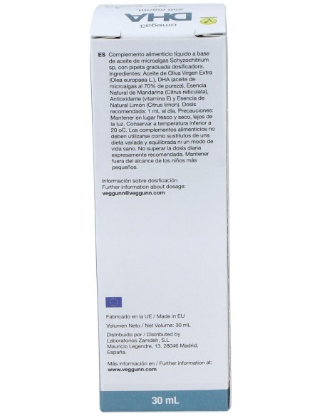 Dha Omega 3 Family 30Ml. de Veggunn