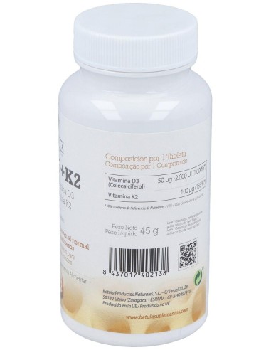 Vita D3 + K2 90Comp. de Betula