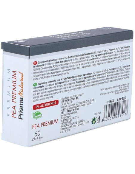 Pea Premium 60Cap. de Prisma Natural
