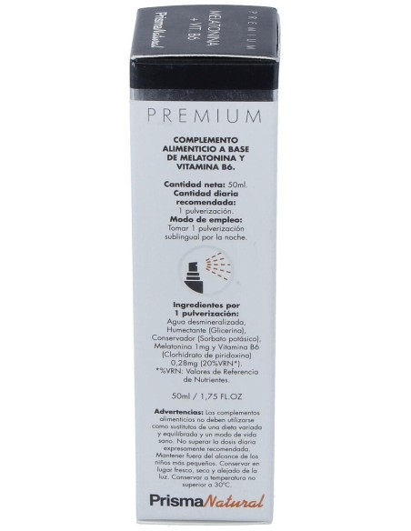 Melatonina + Vit B6 50 Ml Spray Bucal   de Prisma Natural