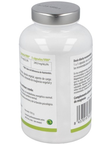 Magnesio 180Cap. de Cien Por Cien Natural