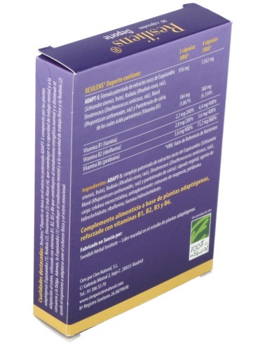 Resiliens Deporte 30Cap. de Cien Por Cien Natural