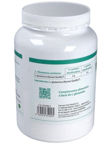 L-Glutamina Polvo 504Gr. de Cien Por Cien Natural