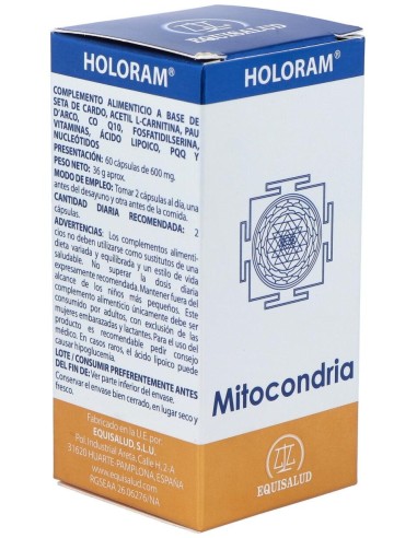 Holoram Mitocondria 60Cap. de Equisalud