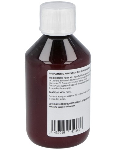 Lipolife Liposomal Curcumin C3 Complex 250Ml. de Equisalud
