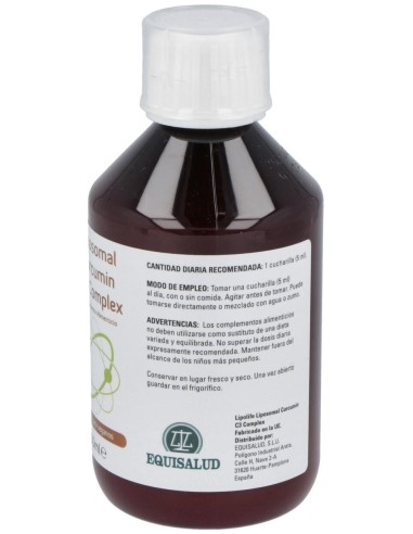 Lipolife Liposomal Curcumin C3 Complex 250Ml. de Equisalud