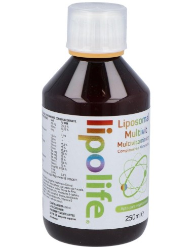 Lipolife Liposomal Multivit 250Ml. de Equisalud