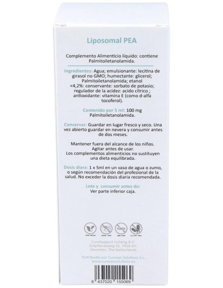 Liposomal Pea 250Ml. de Curesupport