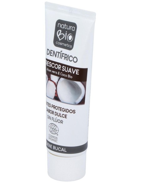 Dentifrico Frescor Suave Aloe-Coco 75Ml. Bio de Naturabio Cosmetics