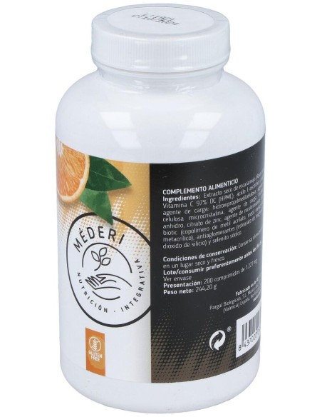 Rose Hips Vit. C + Zn + Se 200Comp. de Mederi Nutricion Integrativa