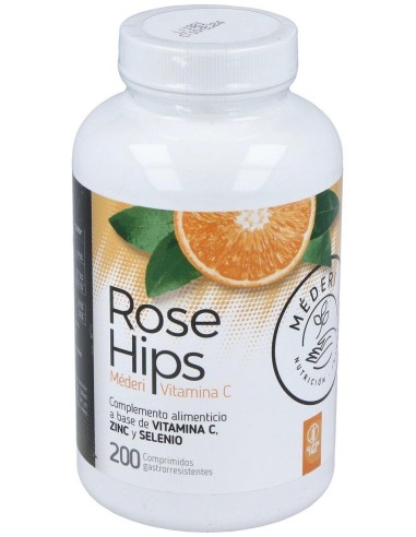 Rose Hips Vit. C + Zn + Se 200Comp. de Mederi Nutricion Integrativa
